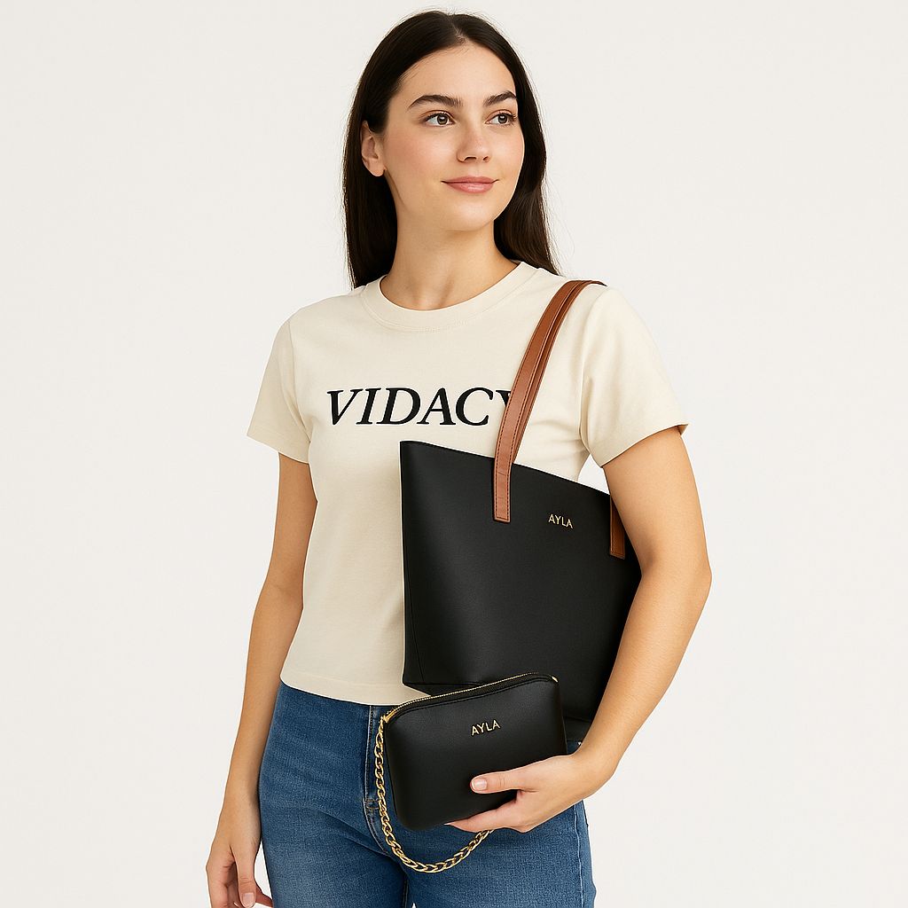 Kit Bolsa + Carteira Ayla Vidacy