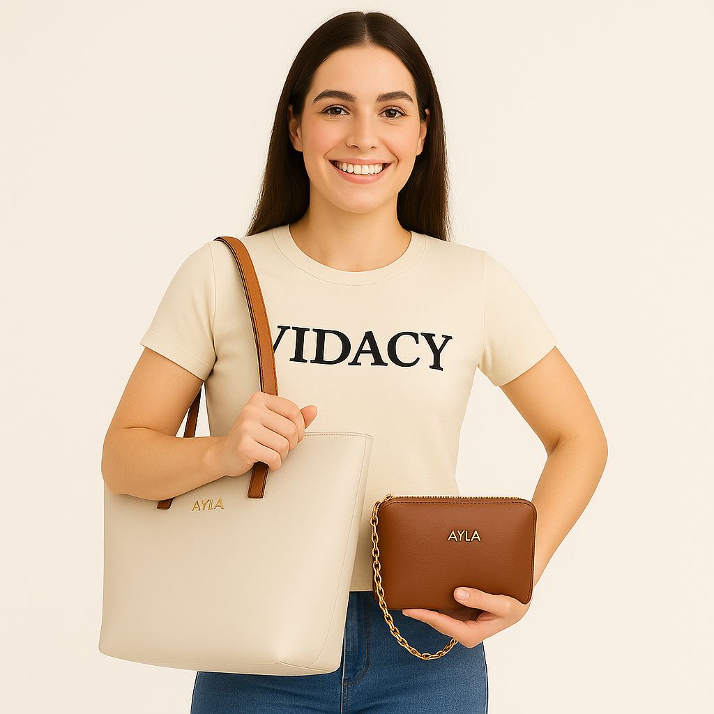 Kit Bolsa + Carteira Ayla Vidacy