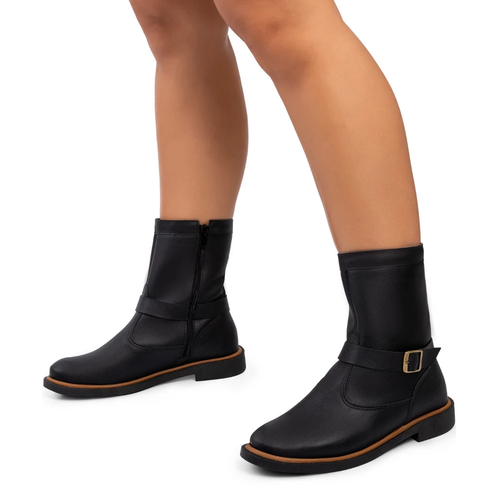 Bota Vidacy Montaria Biker Zíper Grosso