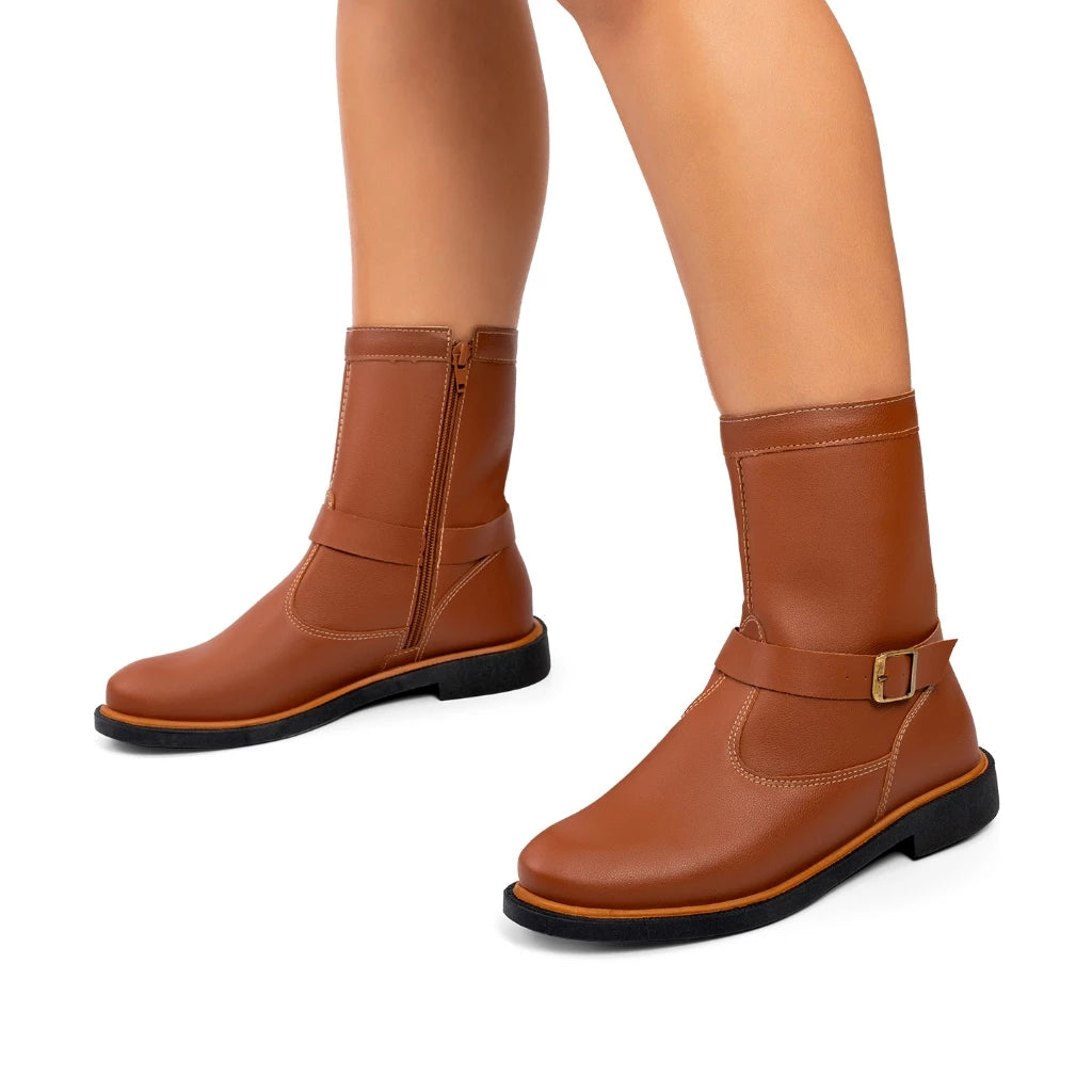 Bota Vidacy Montaria Biker Zíper Grosso