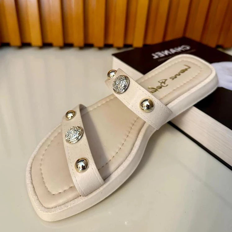 Sandália Papete Vidacy Lvy Pearl