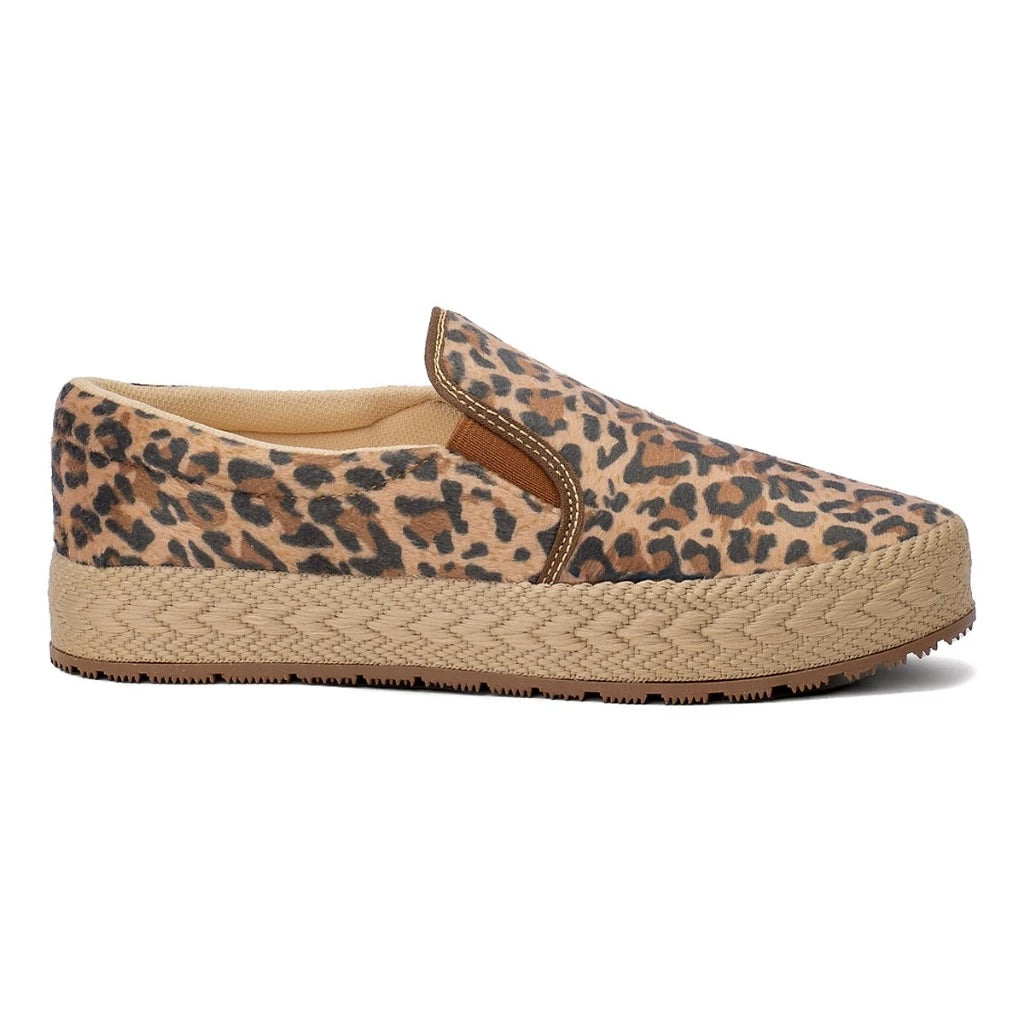 Tênis Feminino Onça Animal Slip On Solado