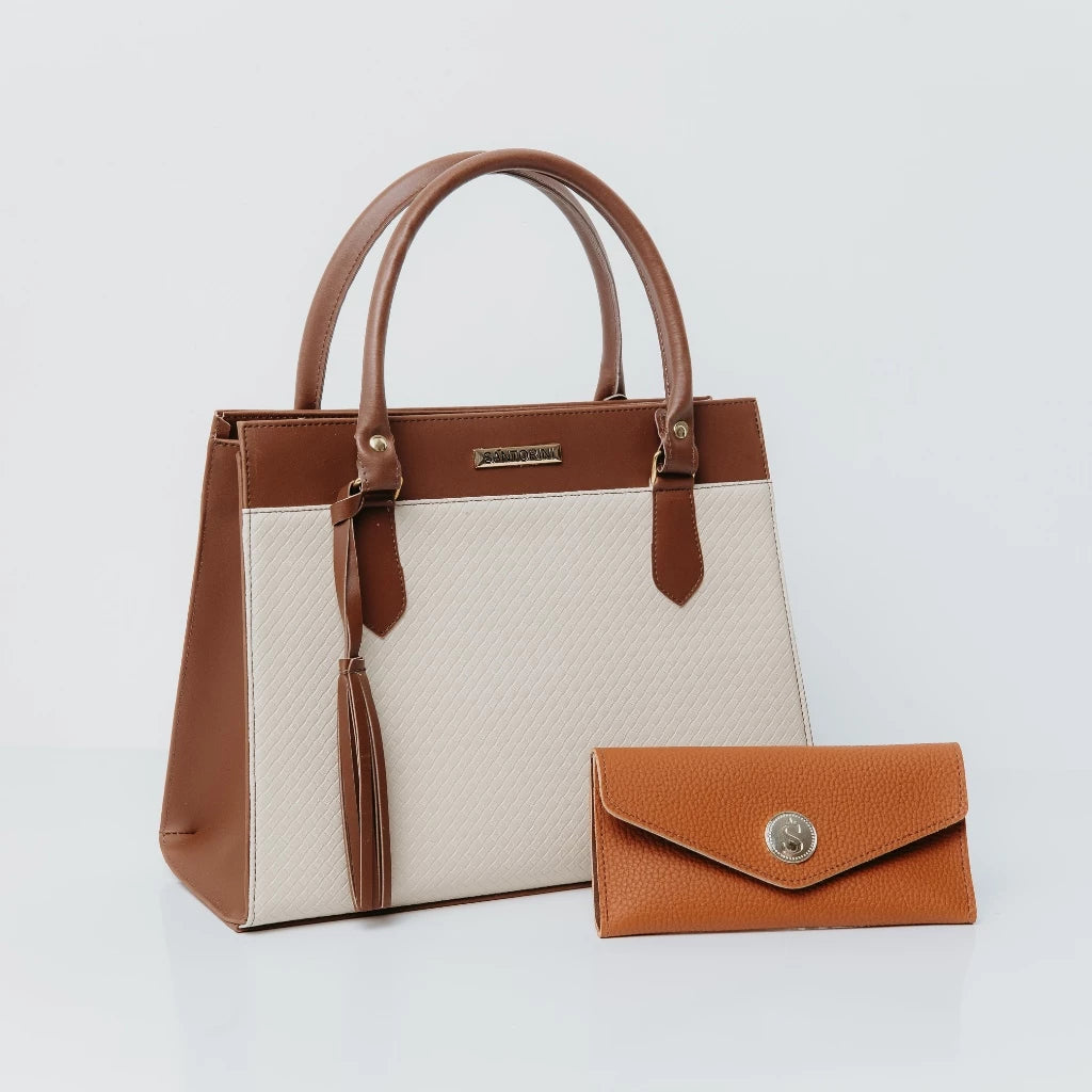 Kit 1 Bolsa + 1 carteira Vidacy Santorini 2025