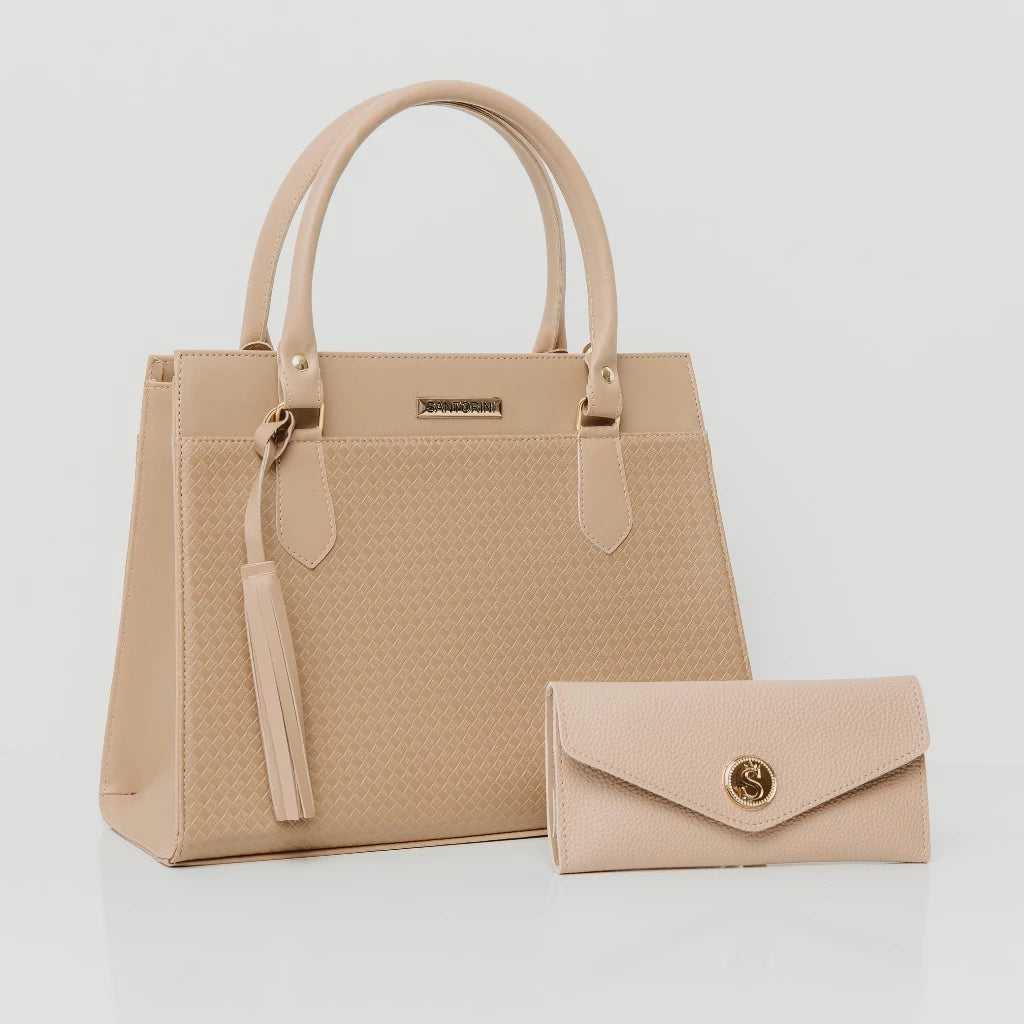Kit 1 Bolsa + 1 carteira Vidacy Santorini 2025