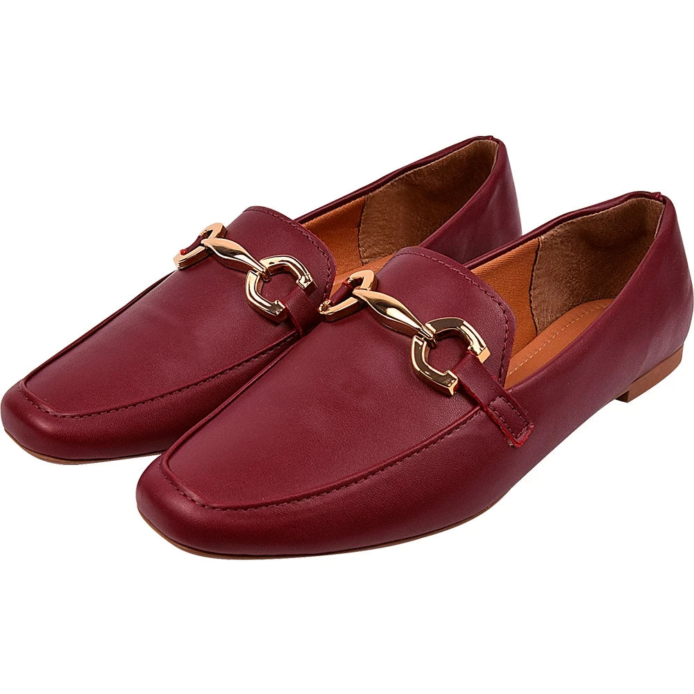 Mocassim Confort Bico Quadrado