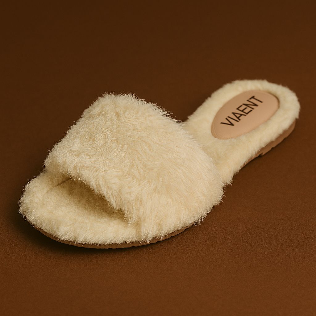 Chinelo Pantufa Pelinhos Slide