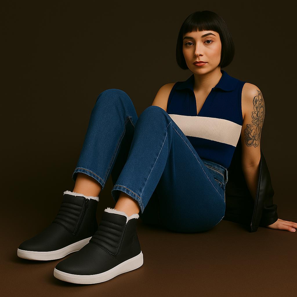 Bota Cano Curto Pelúcia 2025