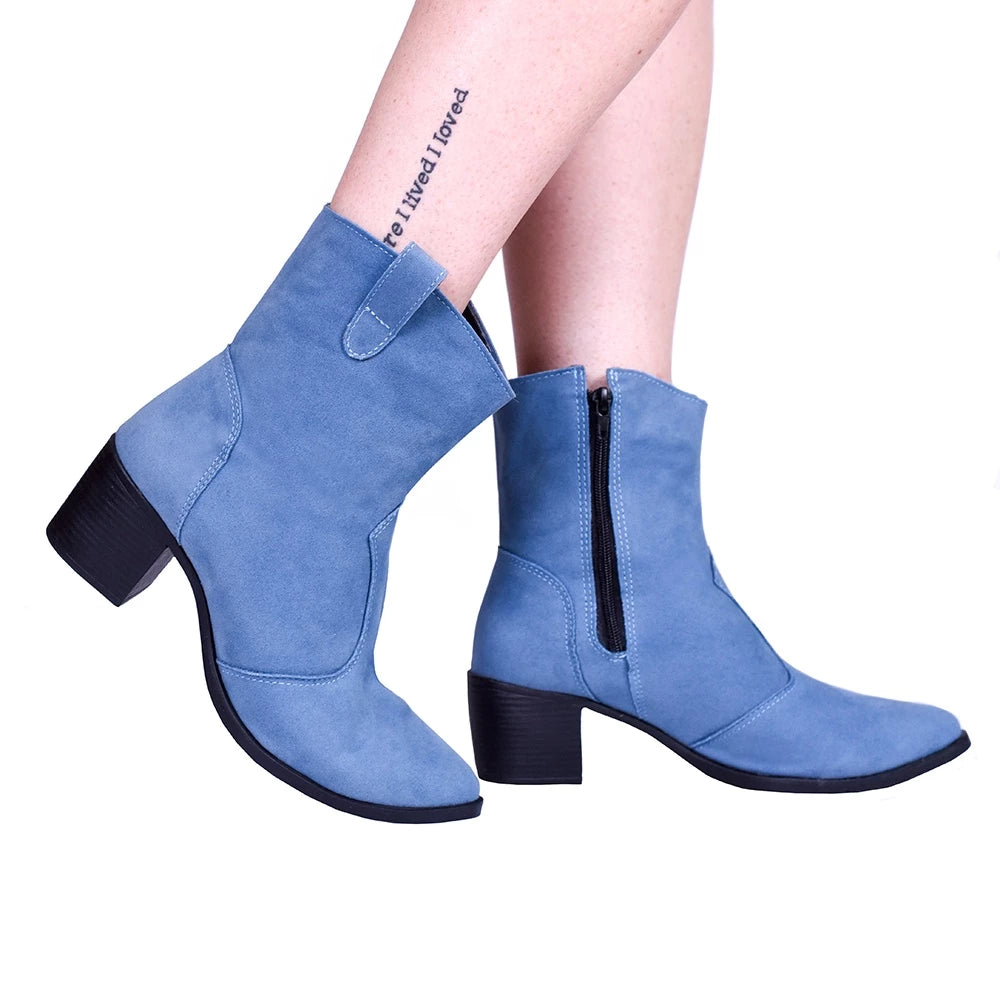 Bota Vidacy - Dhaffy Azul Western