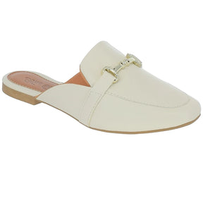 Sapato Mocassim Bico Quadrado Rasteira Casual 