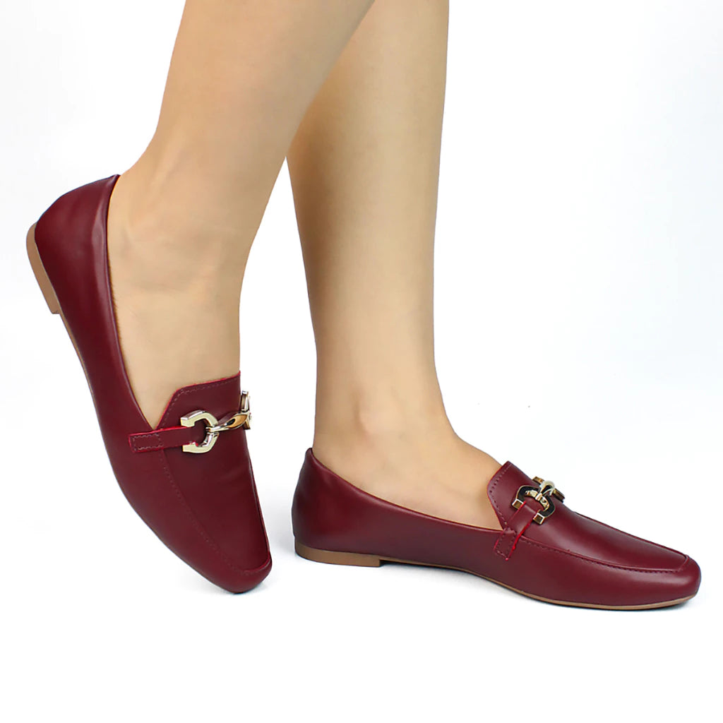 Mocassim Confort Bico Quadrado