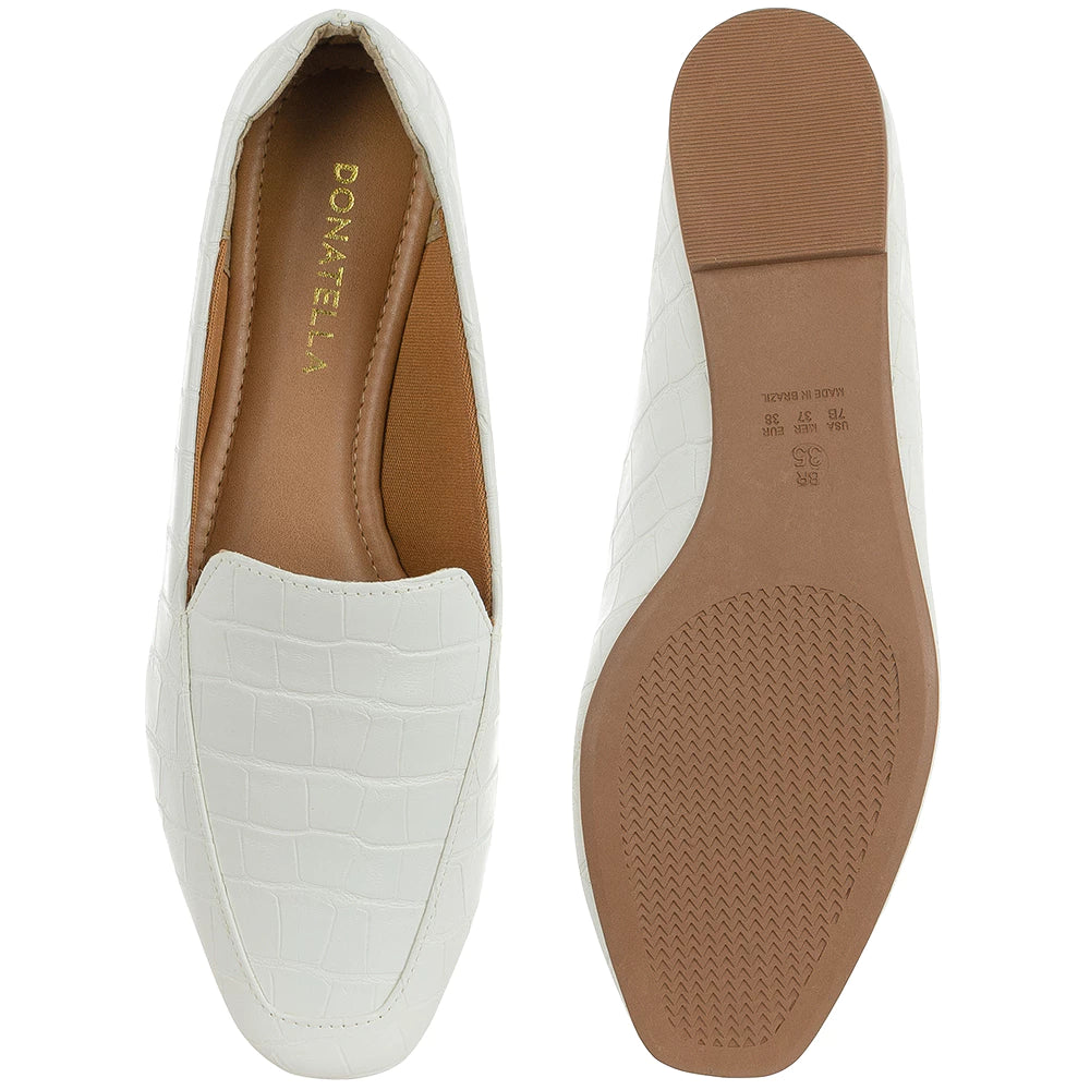 Mocassim Camurça Croco Confort
