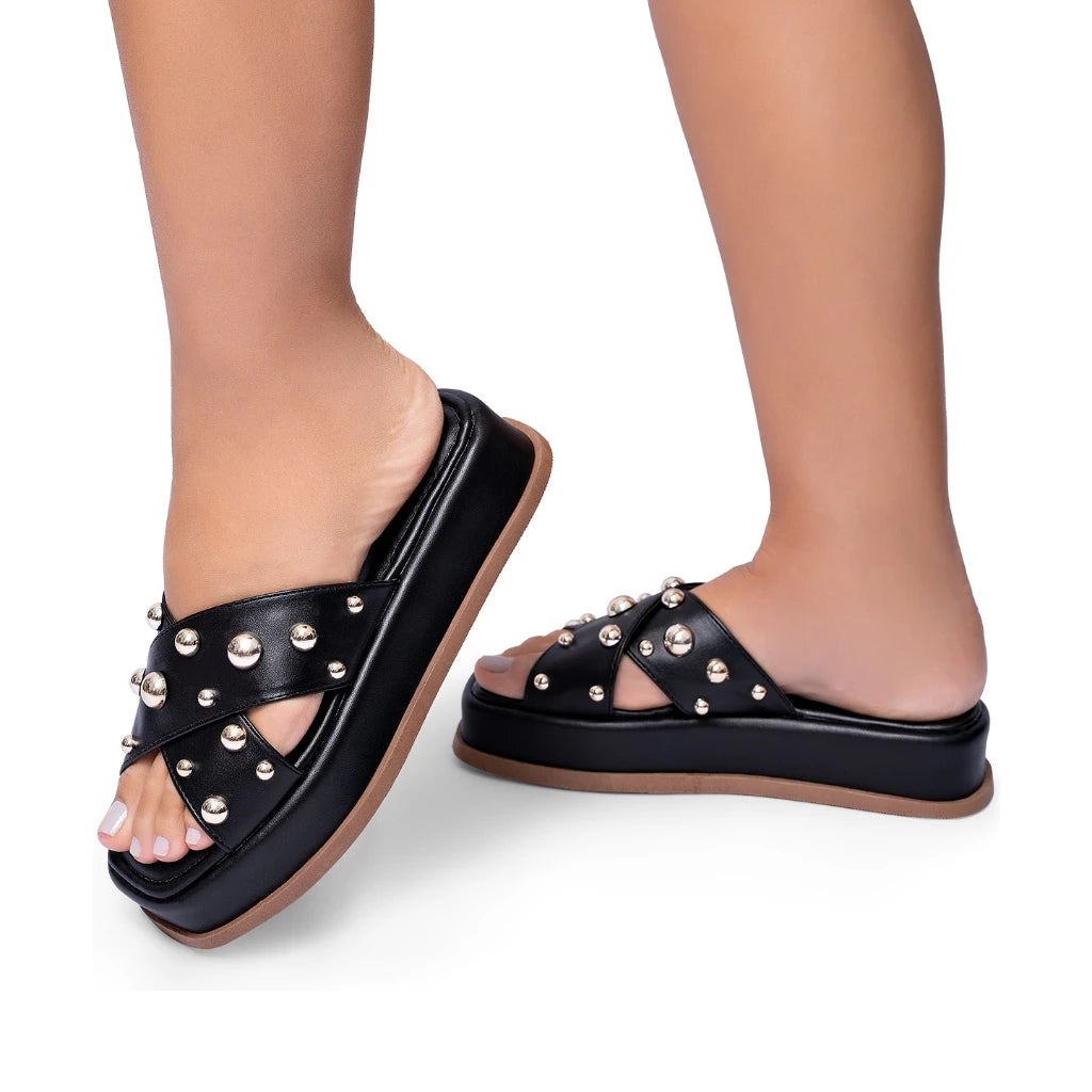 Sandália Vidacy Tamanco Flatform Leve 
