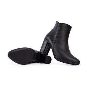 Bota Cano Curto Croco Preto