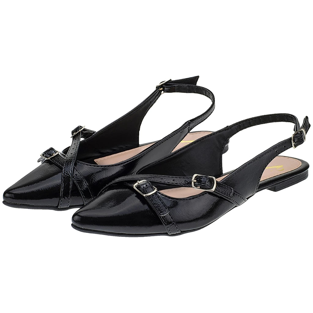 Mocassim Slingback  Polished