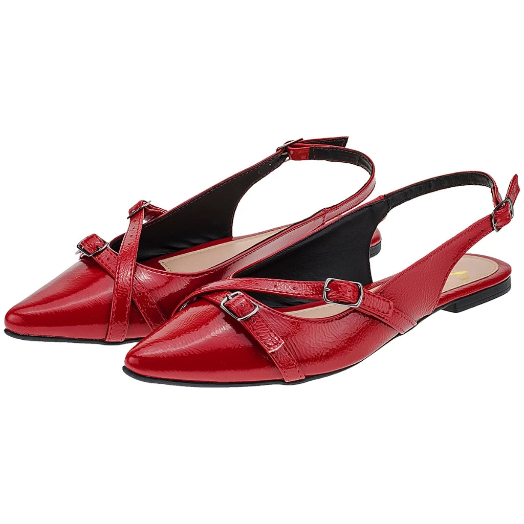 Mocassim Slingback  Polished