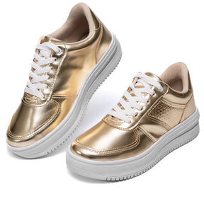 Tênis Vidacy Metalizado Dourado