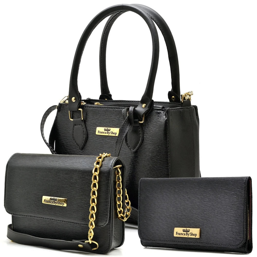 Bolsa Vidacy + Bolsinha Aurine + Carteira 2025