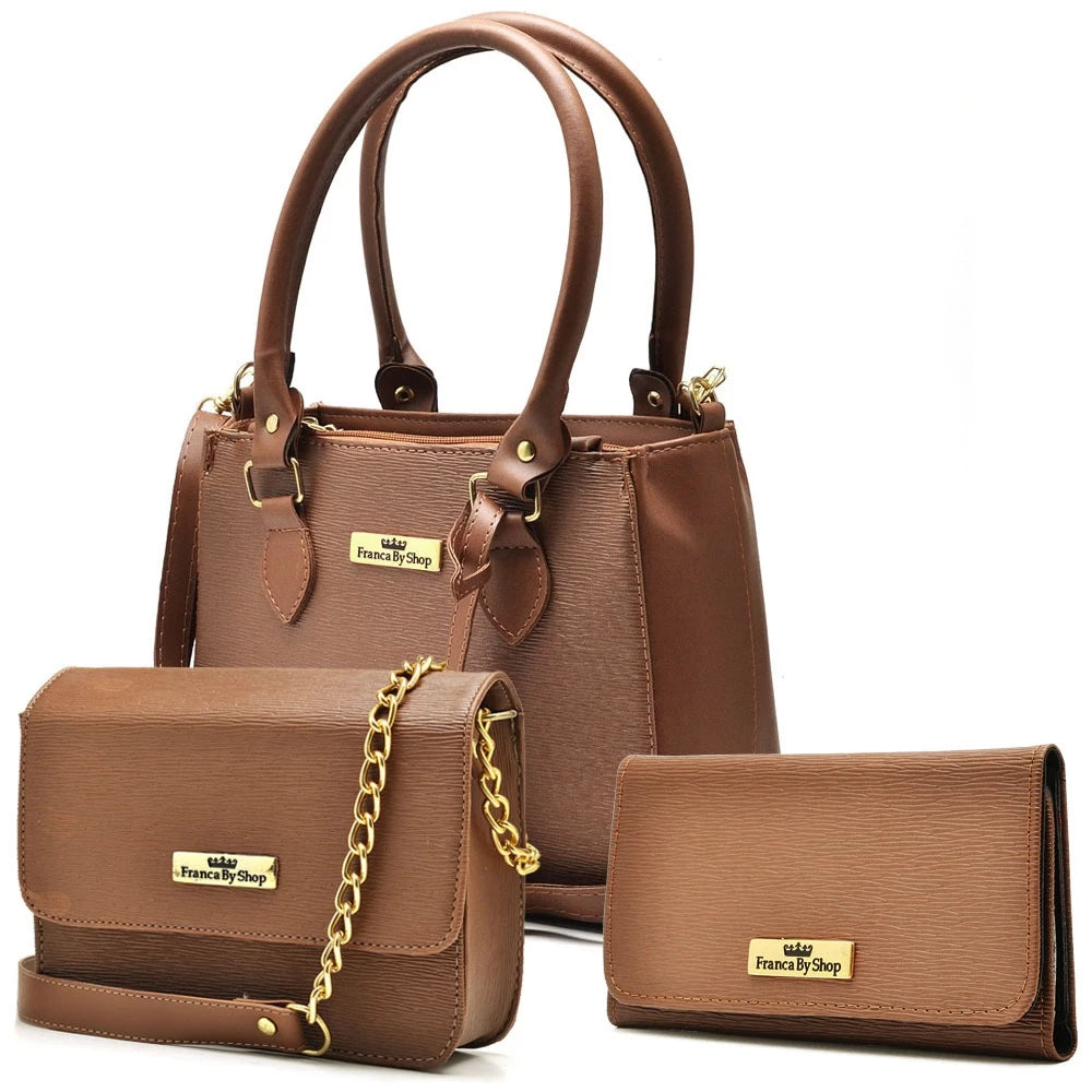 Bolsa Vidacy + Bolsinha Aurine + Carteira 2025