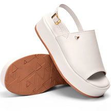 Sandália Vidacy Cashal Confort Flatform Off White 