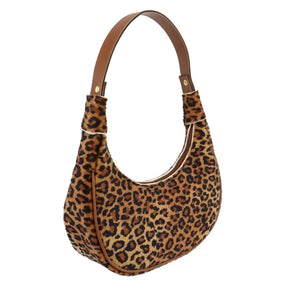 Bolsa Meia Lua Onça Forrada