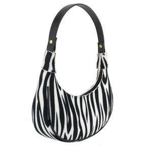 Bolsa Meia Lua Onça Forrada