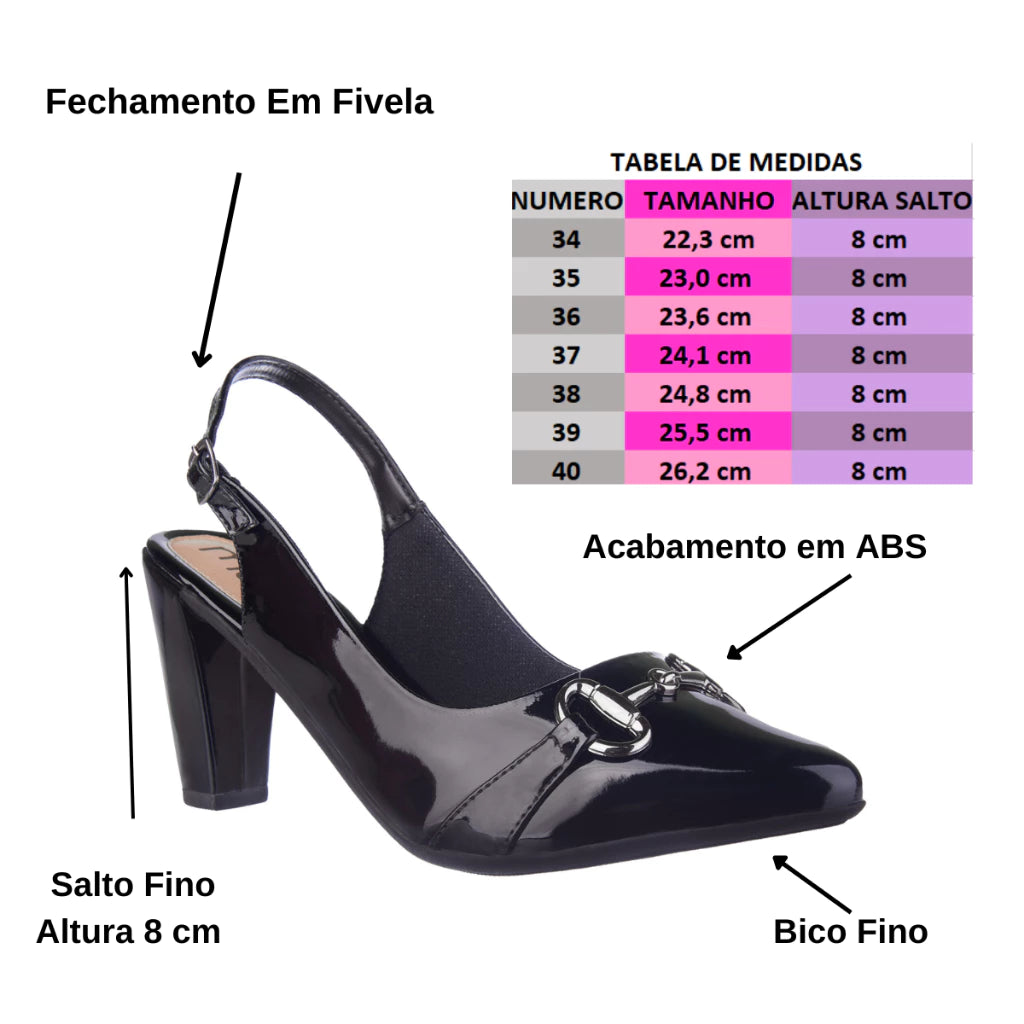 Sapato Scarpim Daring Rose