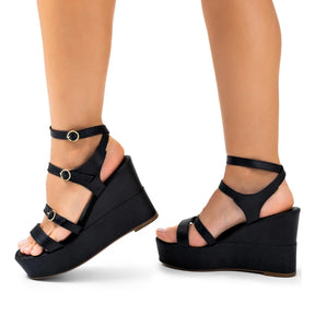 Sandália Vidacy Fivellas Flatform 
