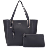 Bolsa Ombro Grande Fechameto Com Zíper + Carteira Trabalho Moncci 