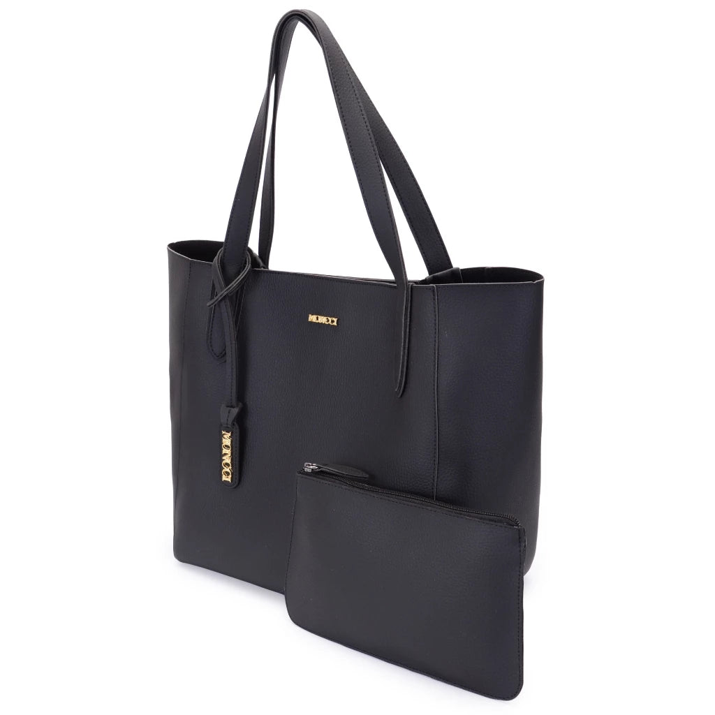 Bolsa Ombro Grande Fechameto Com Zíper + Carteira Trabalho Moncci 