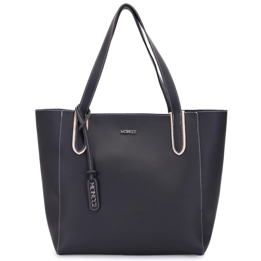 Bolsa Ombro Grande Fechameto Com Zíper + Carteira Trabalho Moncci 