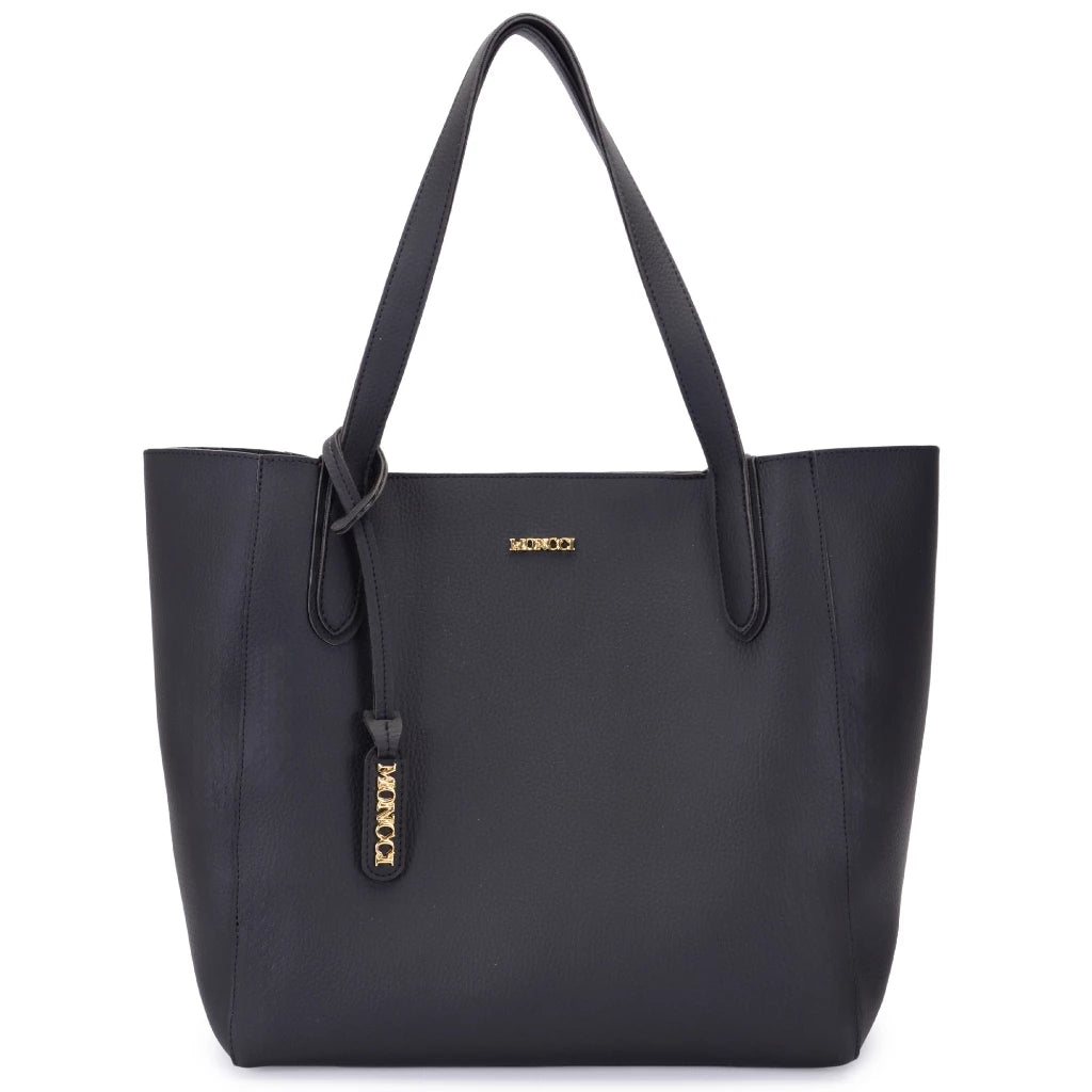 Bolsa Ombro Grande Fechameto Com Zíper + Carteira Trabalho Moncci 
