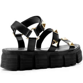 Sandália Vidacy Flatform Tratorada Pirâmide 