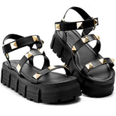 Sandália Vidacy Flatform Tratorada Pirâmide 