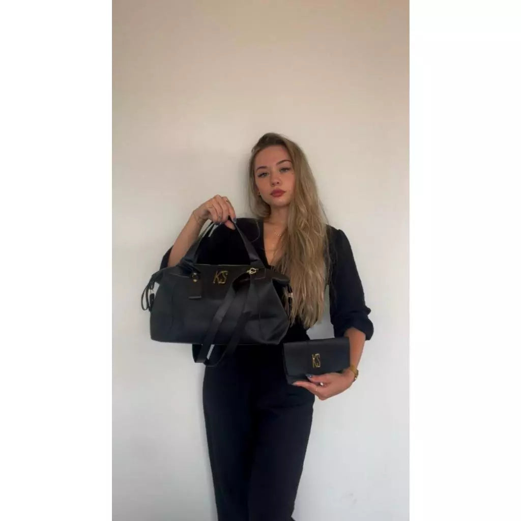 Bolsa Milao Grande Alça Tiracolo+ Carteira Necessarie Compacta 