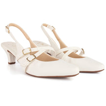 Sapato Slingback Salto Baixo
