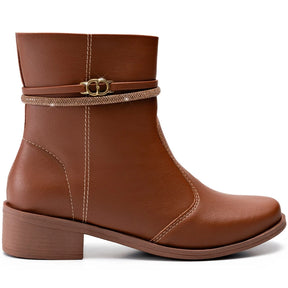 Bota Vidacy Strass Rasteira