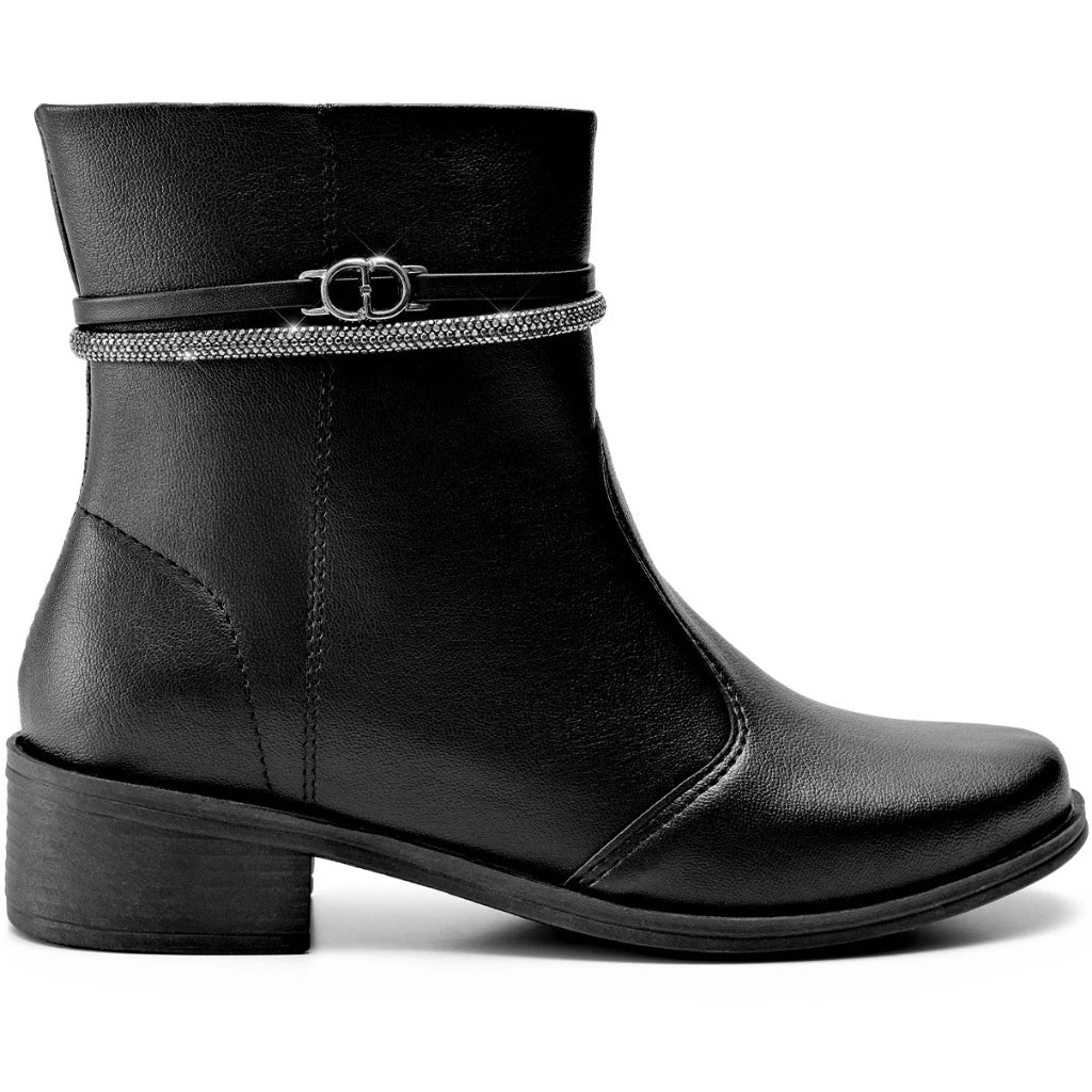 Bota Vidacy Strass Rasteira