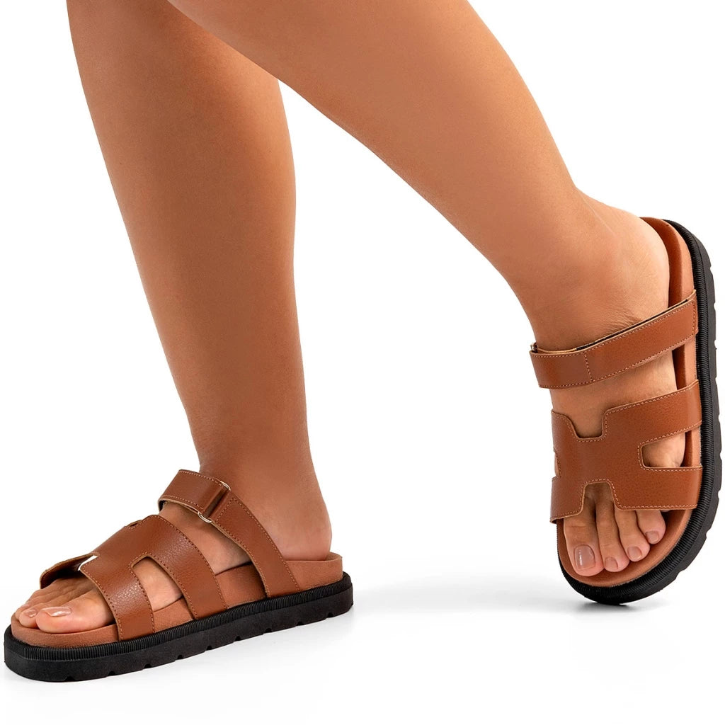 Sandália Vidacy Velcro Ajustável Confort 