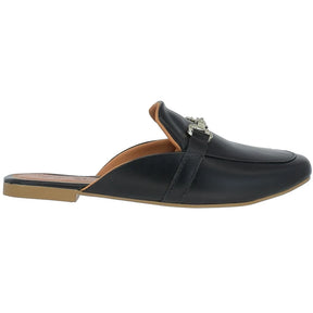 Sapato Mocassim Bico Quadrado Rasteira Casual 