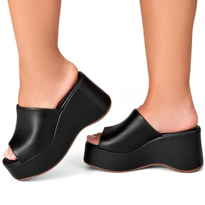 Sandália Vidacy Salto Grosso Fashion Luxo 