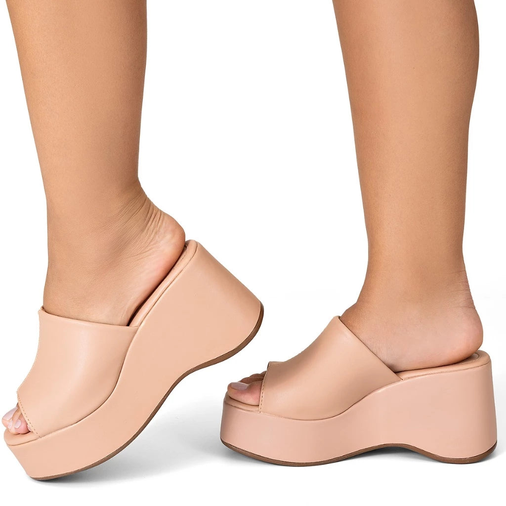 Sandália Vidacy Salto Grosso Fashion Luxo 