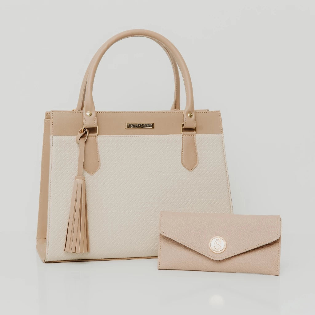Kit 1 Bolsa + 1 carteira Vidacy Santorini 2025