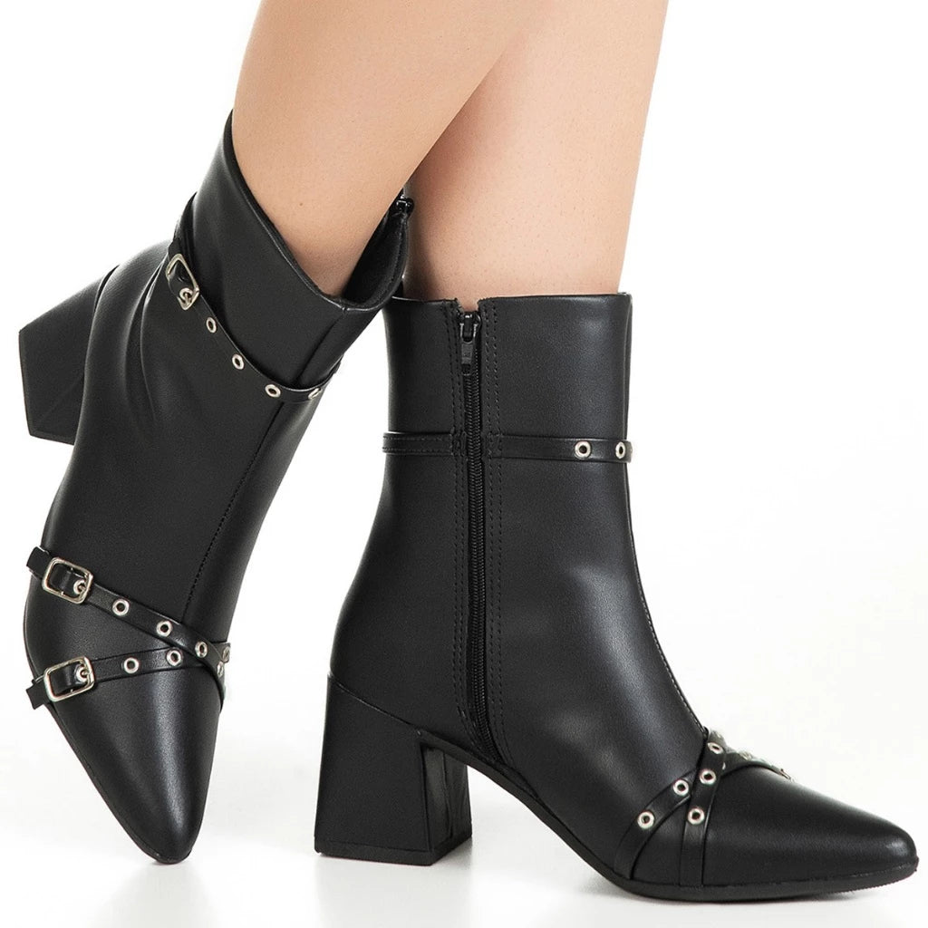 Bota Vidacy Bico Fino Fashion