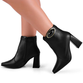 Bota Vidacy Bloco Metalizado Luxo
