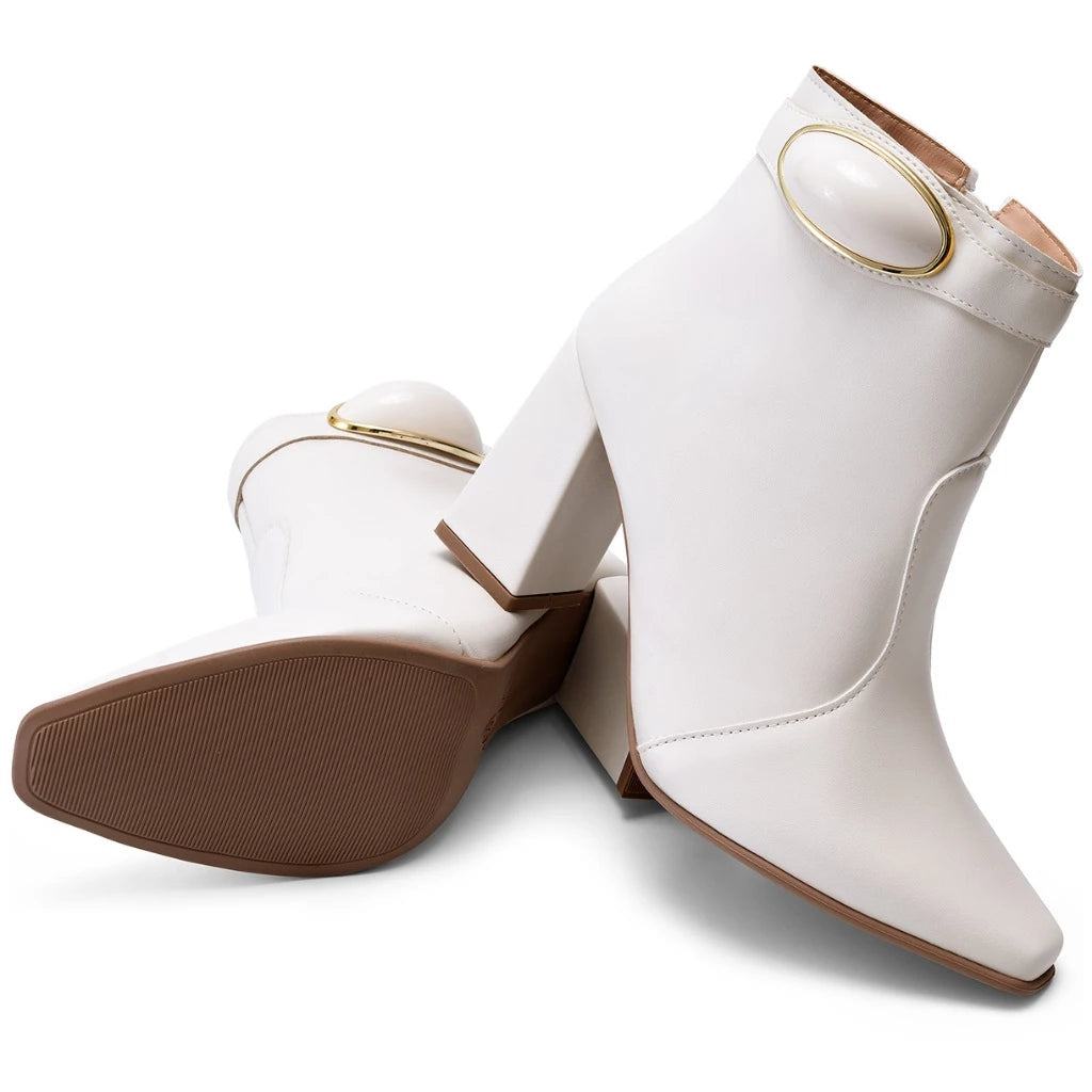 Bota Vidacy Bloco Metalizado Luxo