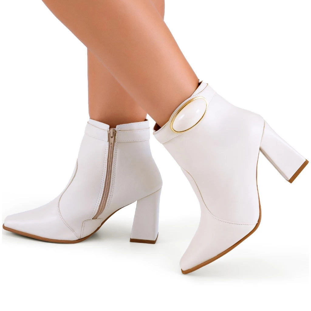Bota Vidacy Bloco Metalizado Luxo
