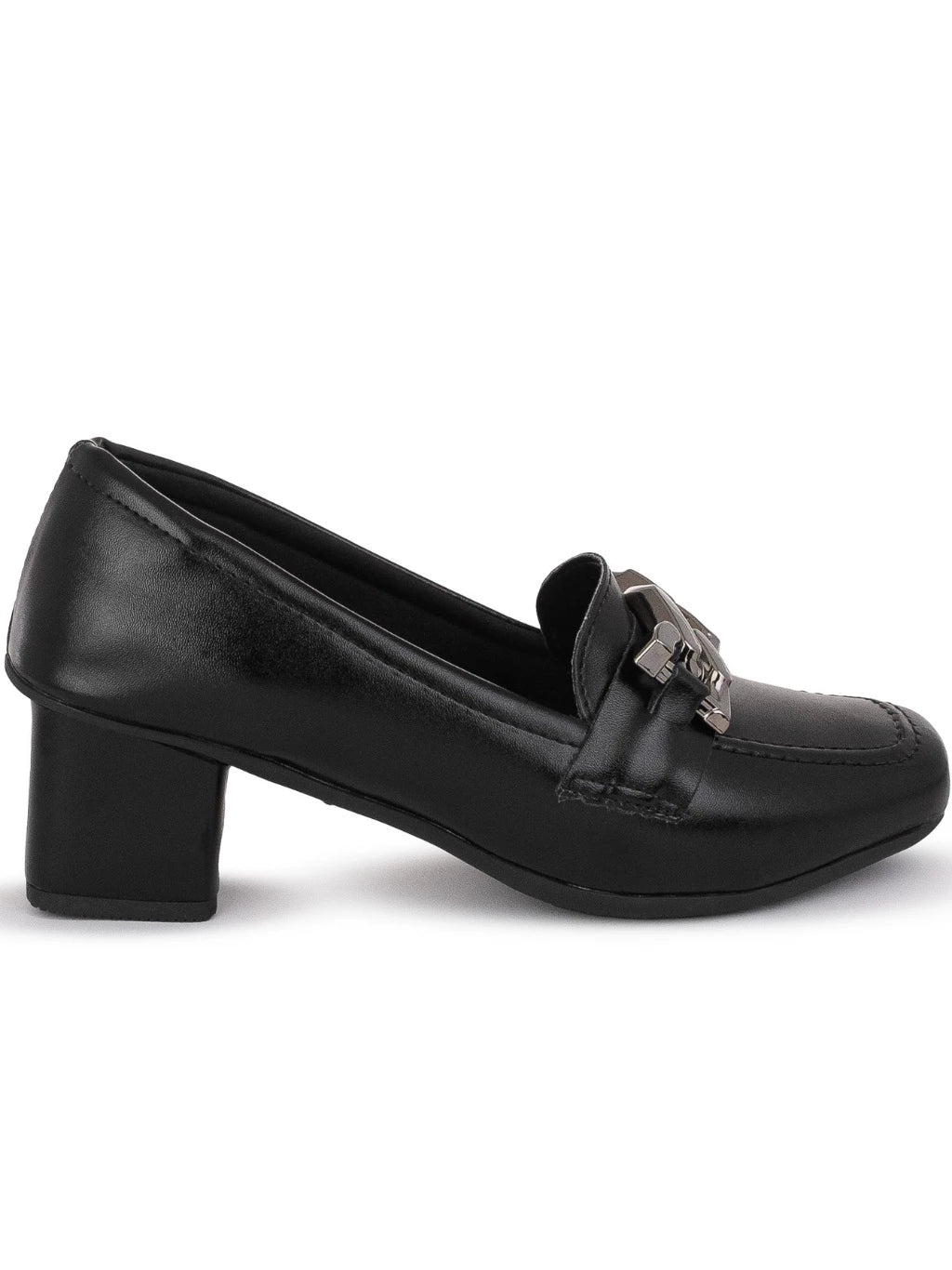 Mocassim Salto Baixo Quadrado Atemporal 