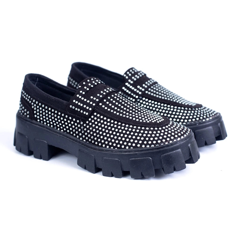 Mocassim Strass Solado