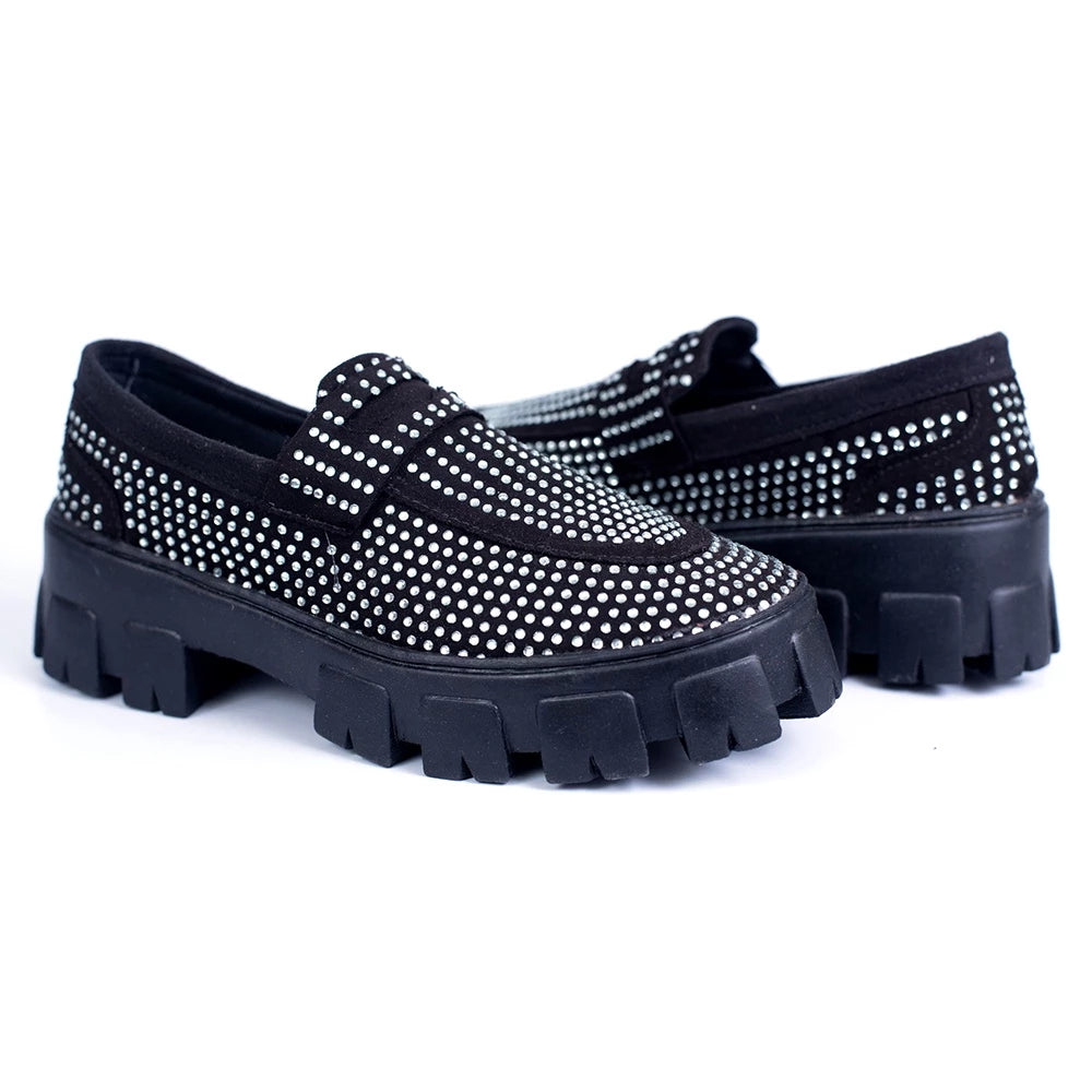 Mocassim Strass Solado