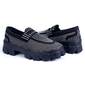 Mocassim Strass Solado